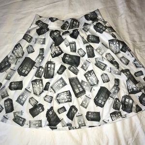 Doctor Who Tardis Skater Skirt